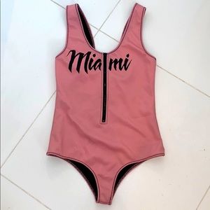 Miami one piece scuba swim